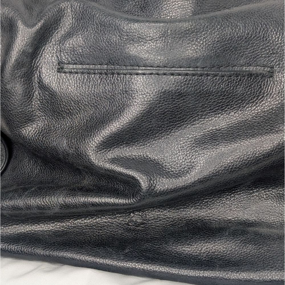 C & C Black Vegan Leather Handbag Satchel Crossbody - Picture 4 of 10